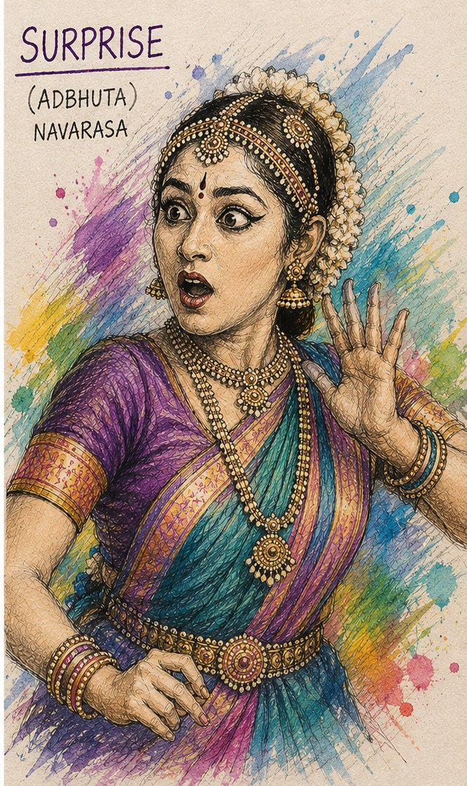 Bharatanatyam expression — Adbhuta